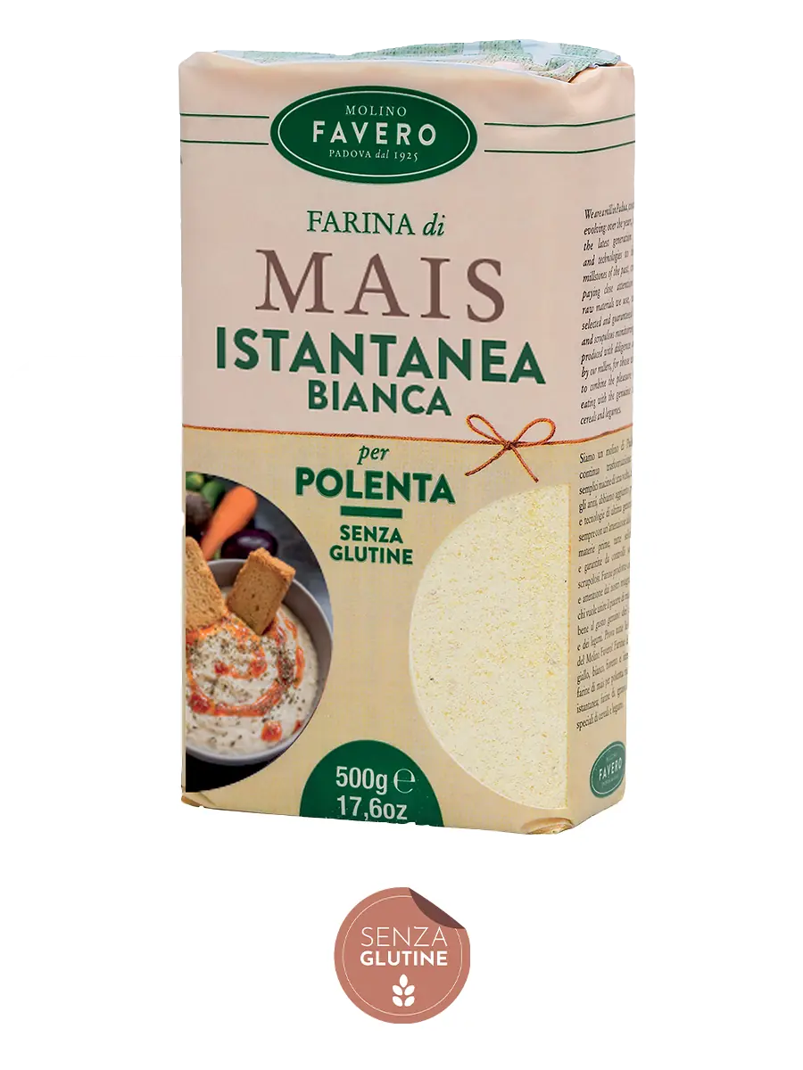 FARINA DI MAIS ISTANTANEA BIANCA PER POLENTA