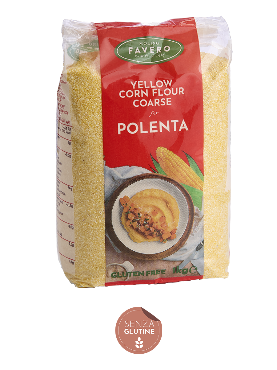 YELLOW CORN FLOUR COARSE FOR POLENTA